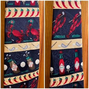 Tabasco Silk Golf and Seafood Tie
